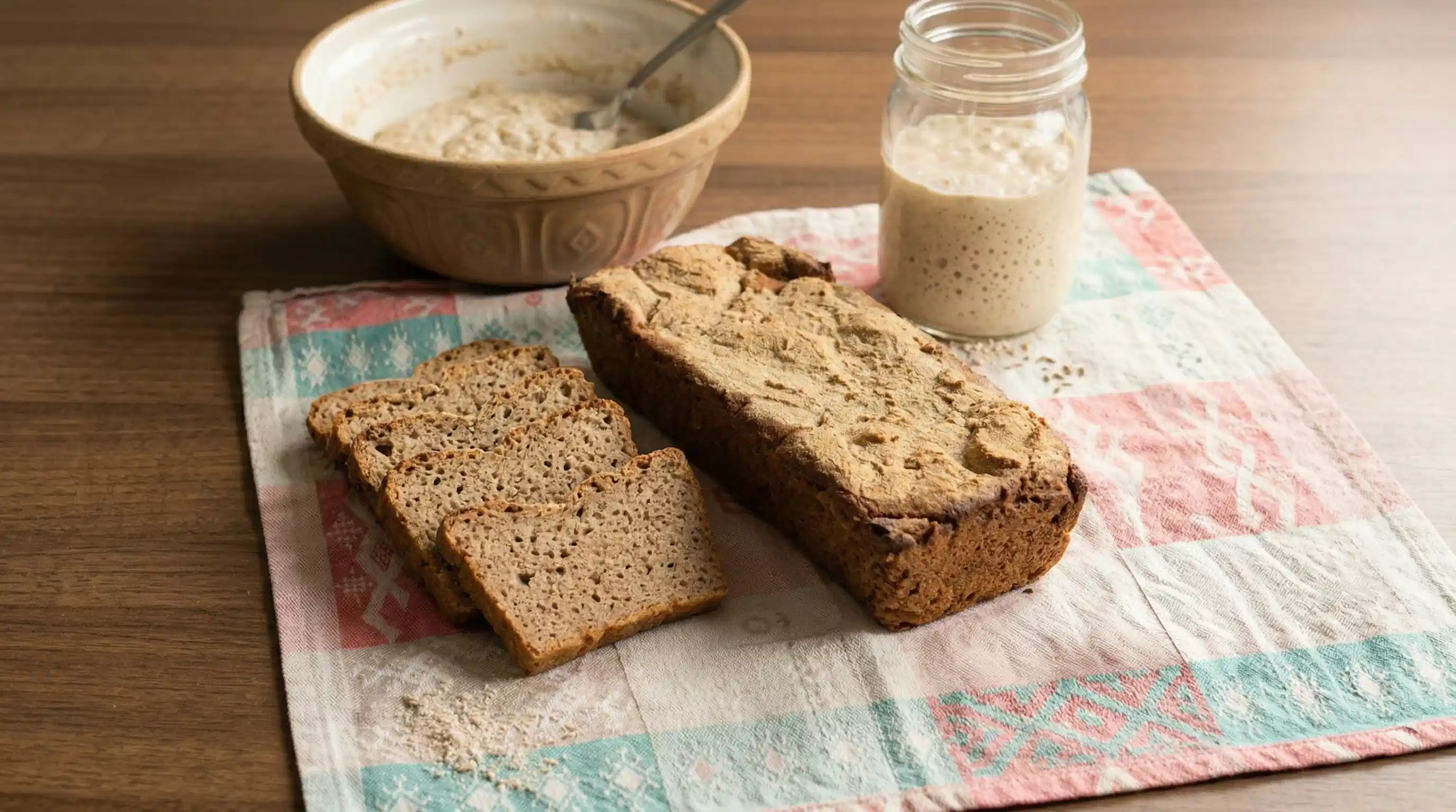 RUSTIC RYE SOURDOUGH BREAD WITH STARTER CULTURE
